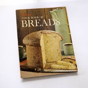 Vintage Sunset Cook Book of Breads (1971) w/ 1970s Newspaper Clippings